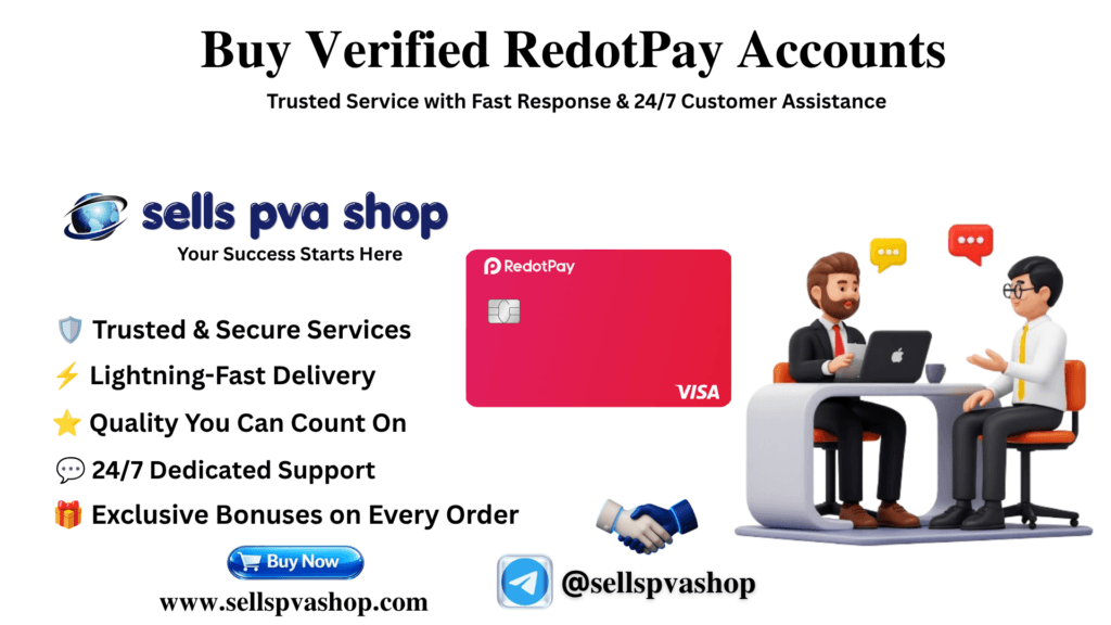 Buy Verified RedotPay Accounts - SellsPvaShop 